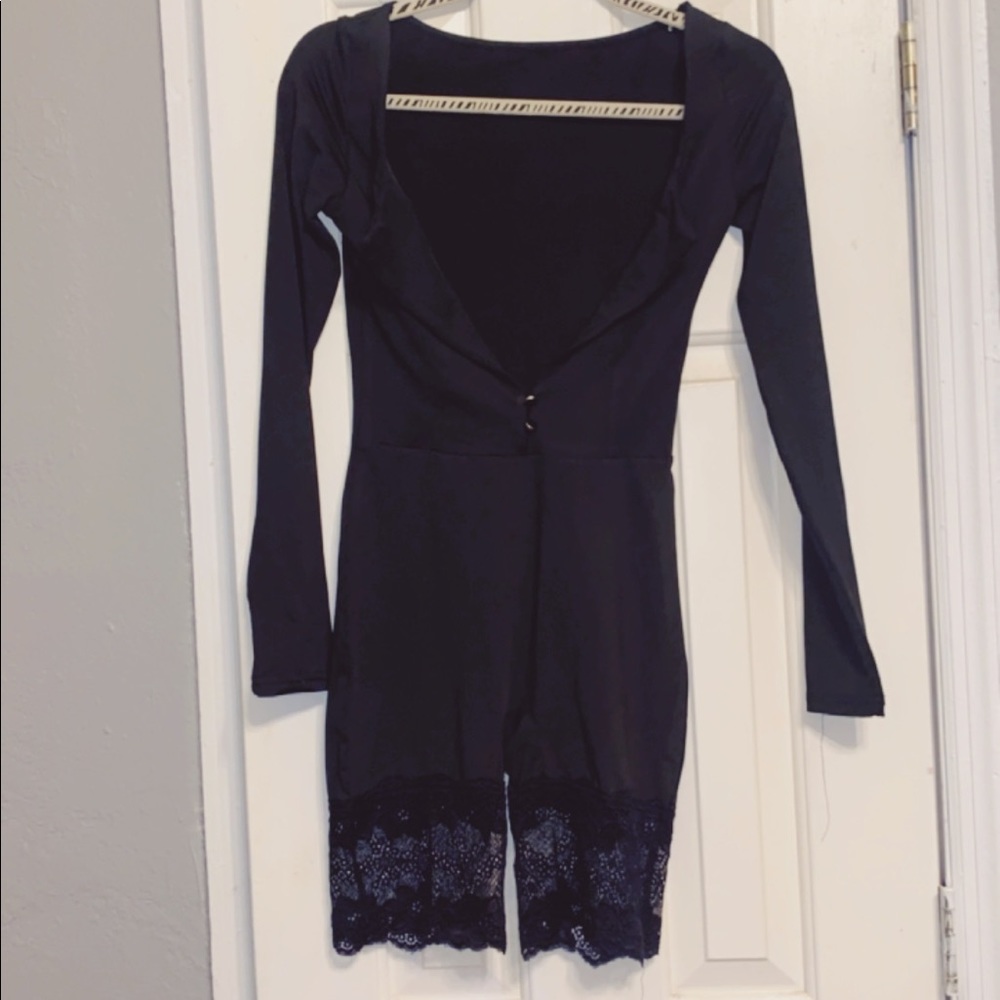Peria Lace Up Romper